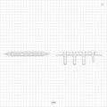 Boat Port, Barbed, Natural - 3 Ports Fit 3/8 inch ID Tubing (0.375 inch, 9.53 mm); 1 Port Fits 1/4 inch ID Tubing (0.25 inch, 6.35 mm) - 61586