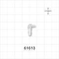 Elbow Connector, Barbed, Natural - Fits 1/8 inch x 1/16 inch ID Tubing (0.125 inch x 0.063 inch, 3.18 mm x 1.59 mm) - 61613