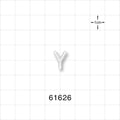 Y Connector, Barbed, Natural - Fits 1/16 inch ID Tubing (0.063 inch, 1.59 mm) - 61626