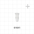 Press-In Plug, Barbed, Natural - Fits 3/16 inch ID Tubing (0.187 inch, 4.76 mm) - 61641