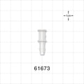 Press-In Plug, Barbed, Natural - Fits 5/32 inch ID Tubing (0.156 inch, 3.97 mm) - 61673