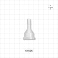 Sanitary Flange, Barbed, Natural - 0.5 inch/0.75 inch Mini; Fits 1/4 inch ID Tubing (0.25 inch, 6.35 mm) - 61696