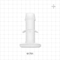 Sanitary Flange, Barbed, Natural, Pre-Attached Gasket - 1 inch/1.5 inch Standard; Fits 3/4 inch ID Tubing (0.75 inch, 19.05 mm) - 61701