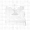 Sanitary Flange, Barbed, Natural, Pre-Attached Gasket, in Sealed Pouch - 0.5 inch/0.75 inch Mini; Fits 1/2 inch ID Tubing (0.5 inch, 12.7 mm); 4 inch x 4 inch Pouch - 61704