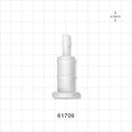 Sanitary Flange, Barbed, Natural - 0.5 inch/0.75 inch Mini, Fits 1/4 inch ID Tubing (0.25 inch, 6.35 mm) - 61709