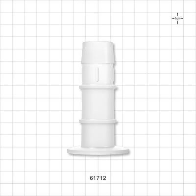 Sanitary Flange, Barbed, Natural - 1 inch/1.5 inch Standard; Fits 1 inch ID Tubing (25.4 mm) - 61712
