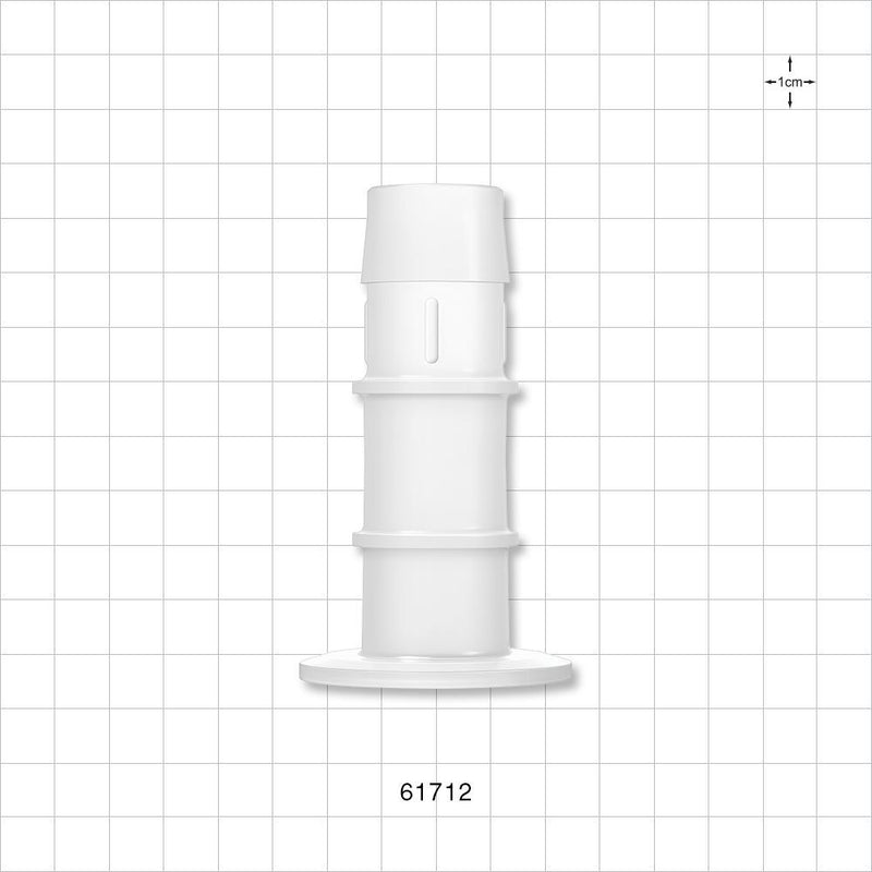 Sanitary Flange, Barbed, Natural - 1 inch/1.5 inch Standard; Fits 1 inch ID Tubing (25.4 mm) - 61712