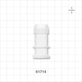 Sanitary Flange, Barbed, Natural - 0.5 inch/0.75 inch Mini; Fits 5/8 inch ID Tubing (0.625 inch, 15.88 mm) - 61714