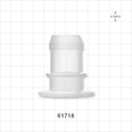 Sanitary Flange, Barbed, Natural - 1 inch/1.5 inch Standard; Fits 1 inch ID Tubing (25.4 mm) - 61718