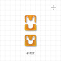 Clipster Aseptic Disconnector, Orange, 10 Disconnectors/Box (2 Bags of 20) - Size XS; Fits 1/8 inch ID x 1/4 inch OD or 1/4 inch ID x 3/8 inch OD Tubing - 61727