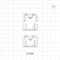 Clipster Aseptic Disconnector, White, 10 Disconnectors/Box (2 Bags of 20) - Size L; Fits 3/8 inch ID x 5/8 inch OD or 1/2 inch ID x 3/4 inch OD Tubing - 61729