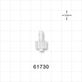 Male Luer Lock, Barbed, Natural - Fits 1/8 inch ID Tubing (0.125 inch, 3.18 mm) - 61730