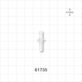 Male Luer Lock, Barbed, Natural - Fits 5/32 inch ID Tubing (0.156 inch, 3.97 mm) - 61735