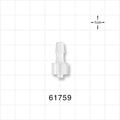 Male Luer Lock, Barbed Natural - Fits 3/16 inch ID Tubing (0.188 inch, 4.76 mm) - 61759