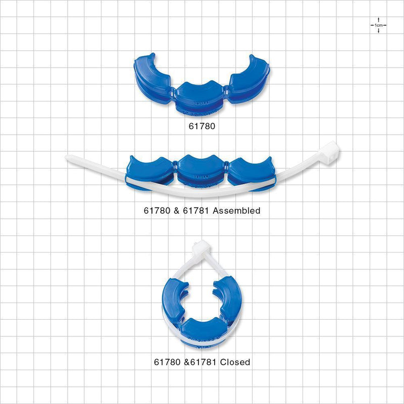SaniSure Clamp, Blue - Fits 0.5 inch/0.75 inch Mini Flange - 61780