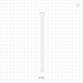 Specialty Cable Tie, White - Fits 0.5 inch/0.75 inch SaniSure Clamp - 61781