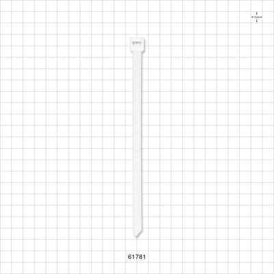 Specialty Cable Tie, White - Fits 0.5 inch/0.75 inch SaniSure Clamp - 61781