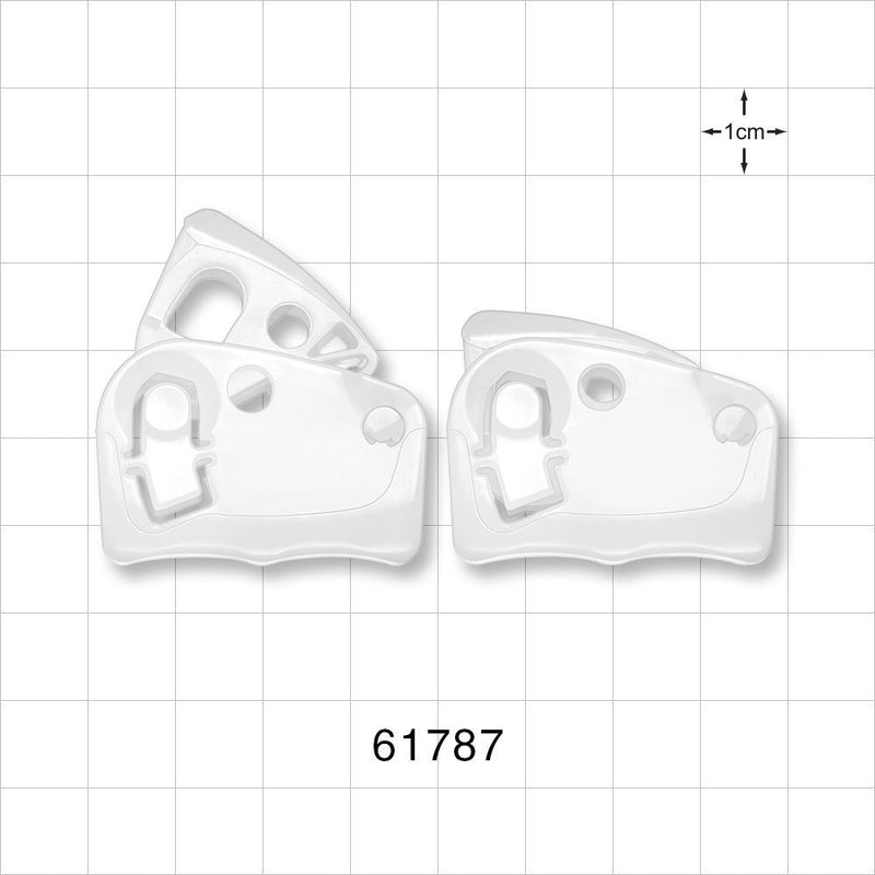Pure-Fit TC Clamp, Natural - Fits 1/8 inch to 3/8 inch OD Tubing (0.125 inch - 0.375 inch, 3.2 mm - 9.5 mm); Minimum Wall Section 0.03 inch (0.76 mm) - 61787