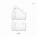 Pure-Fit TC Clamp, Natural - Fits 3/8 inch to 3/4 inch OD Tubing (0.375 inch - 0.75 inch, 9.53 mm - 19.1 mm); Minimum Wall Section 0.06 inch (1.52 mm) - 61788