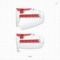 Pure-Fit TCL Clamp, White - Fits 3/4 inch to 2 inch OD Tubing (0.75 inch - 2 inch, 19.1 mm - 50.8 mm); Tubing Range Wall 1/18 - 1/4 inches - 61791