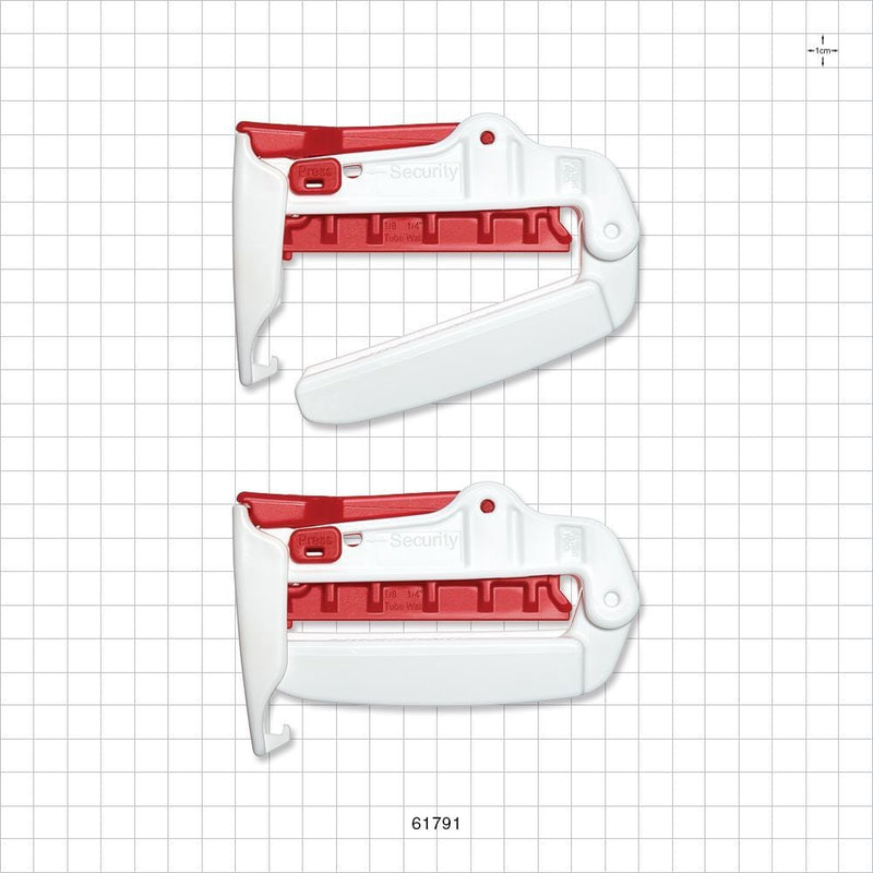 Pure-Fit TCL Clamp, White - Fits 3/4 inch to 2 inch OD Tubing (0.75 inch - 2 inch, 19.1 mm - 50.8 mm); Tubing Range Wall 1/18 - 1/4 inches - 61791