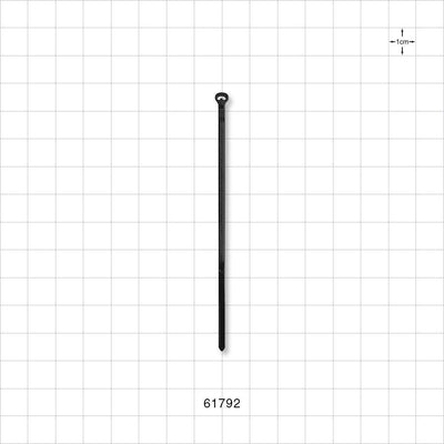 General Purpose TY-Rap Non-Reopening Cable Tie, Black - 3.62 inch (91.95 mm); 80N (18 lbs) Breaking Strength - 61792