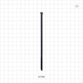 General Purpose TY-Rap Non-Reopening Cable Tie, Black - 5.5 inch (139.7 mm); 133N (30 lbs) Breaking Strength - 61793