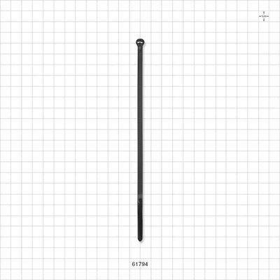 General Purpose TY-Rap Non-Reopening Cable Tie, Black - 7.31 inch (185.67 mm); 222N (50 lbs) Breaking Strength - 61794