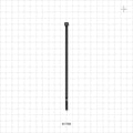 General Purpose Pan-Ty Non-Reopening Cable Tie, PLT Series, Black - 5.6 inch (142 mm); 111N (25lbs) Breaking Strength - 61795