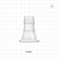 Sanitary Flange, Barbed, Natural - 1 inch/1.5 inch Standard; Fits 1 inch ID Tubing (25.4 mm) - 61821