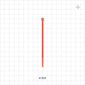 General Purpose Non-Reopening Cable Tie, Orange 100/Bag - 4.125 inch (105 mm); 80N (18 lbs) Breaking Strength - 61828
