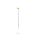 General Purpose Non-Reopening Cable Tie, Yellow 100/Bag - 4.125 inch (105 mm); 80N (18 lbs) Breaking Strength - 61831