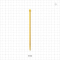 General Purpose Non-Reopening Cable Tie, Yellow 100/Bag - 5.84 inch (148 mm); 178N (40 lbs) Breaking Strength - 61832