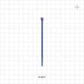 General Purpose Non-Reopening Cable Tie, Blue 100/Bag - 4.125 inch (105 mm); 80N (18 lbs) Breaking Strength - 61837