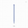 General Purpose Non-Reopening Cable Tie, Blue 100/Bag - 5.84 inch (148 mm); 178N (40 lbs) Breaking Strength - 61838