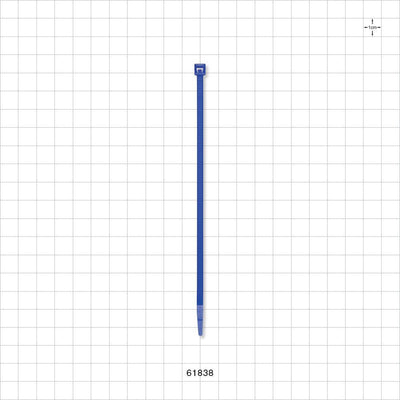 General Purpose Non-Reopening Cable Tie, Blue 100/Bag - 5.84 inch (148 mm); 178N (40 lbs) Breaking Strength - 61838