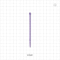 General Purpose Non-Reopening Cable Tie, Purple 100/Bag - 4.125 inch (105 mm); 80N (18 lbs) Breaking Strength - 61840