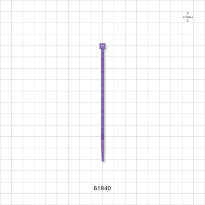 General Purpose Non-Reopening Cable Tie, Purple 100/Bag - 4.125 inch (105 mm); 80N (18 lbs) Breaking Strength - 61840