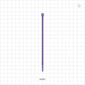 General Purpose Non-Reopening Cable Tie, Purple 100/Bag - 5.84 inch (148 mm); 178N (40 lbs) Breaking Strength - 61841