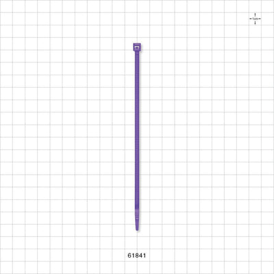 General Purpose Non-Reopening Cable Tie, Purple 100/Bag - 5.84 inch (148 mm); 178N (40 lbs) Breaking Strength - 61841