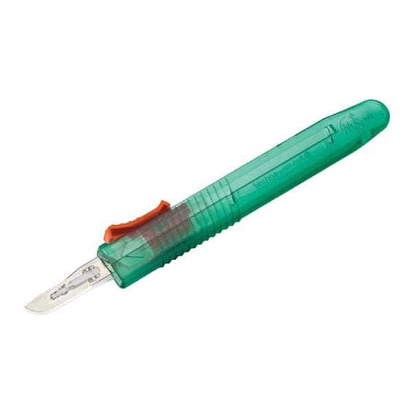 Myco Medical Supplies -Technocut Plus Disposable Safety Scalpel #20 Stainless Steel Sterile 6008TR-20