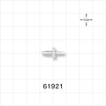 Straight Connector, Reducer, Barbed, Natural - Fits 3/32 inch x 1/16 inch ID Tubing (0.093 inch x 0.063 inch, 2.47 mm x 1.59 mm) - 61921