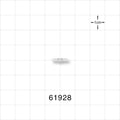 Straight Connector, Barbed, Natural - Fits 1/16 inch Tubing (0.063 inch, 1.59 mm) - 61928