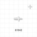 Straight Connector, Reducer, Barbed, Natural - Fits 1/8 inch x 1/16 inch ID Tubing (0.125 inch x 0.063 inch, 3.18 mm x 1.59 mm) - 61942