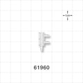 3-port F Style Manifold, Barbed, Natural - Fits 1/16 inch ID Tubing (0.063 inch, 1.59 mm) - 61960
