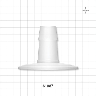 Sanitary Flange, Barbed, Natural - 3 inch; Fits 1 inch ID Tubing (25.4 mm) - 61987