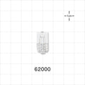 Male Luer Lock, Tubing Port, Clear - 0.029 inch - 0.03 inch ID (0.74 mm - 0.76 mm) - 62000