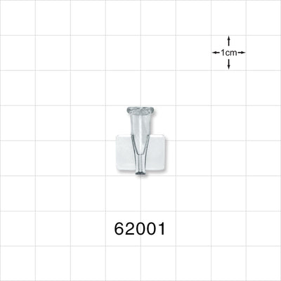 Female Luer Lock, Tubing Port, Clear - 0.029 inch ID (0.74 mm) - 62001