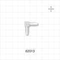 Elbow Connector, Barbed, Natural - Fits 5/32 inch ID Tubing (0.156 inch, 3.97 mm) - 62013