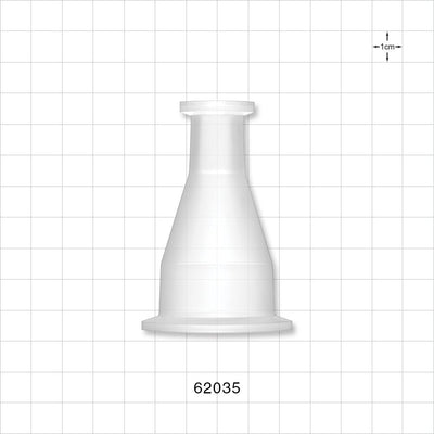 Sanitary Flange, Concentric Reducer, Natural - 1 inch/1.5 inch Standard x 0.5 inch/0.75 inch Mini - 62035